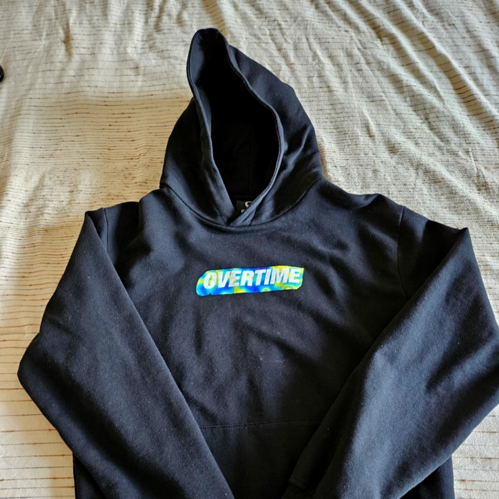 Overtime hoodie, YL, black